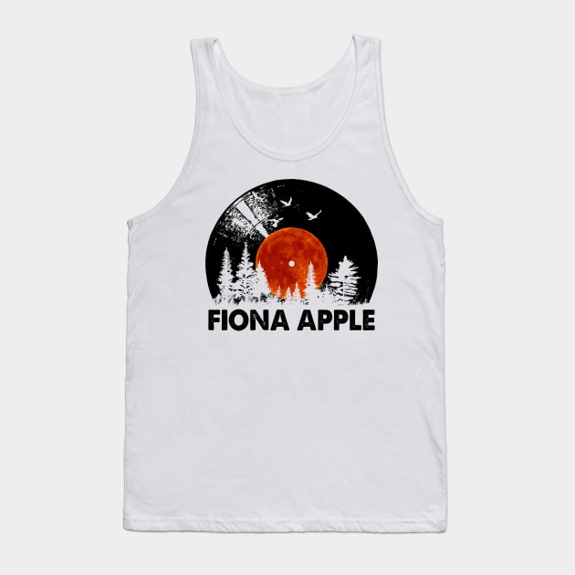 Fiona Name Record Music Forest Gift Tank Top by Mountain River Landscape